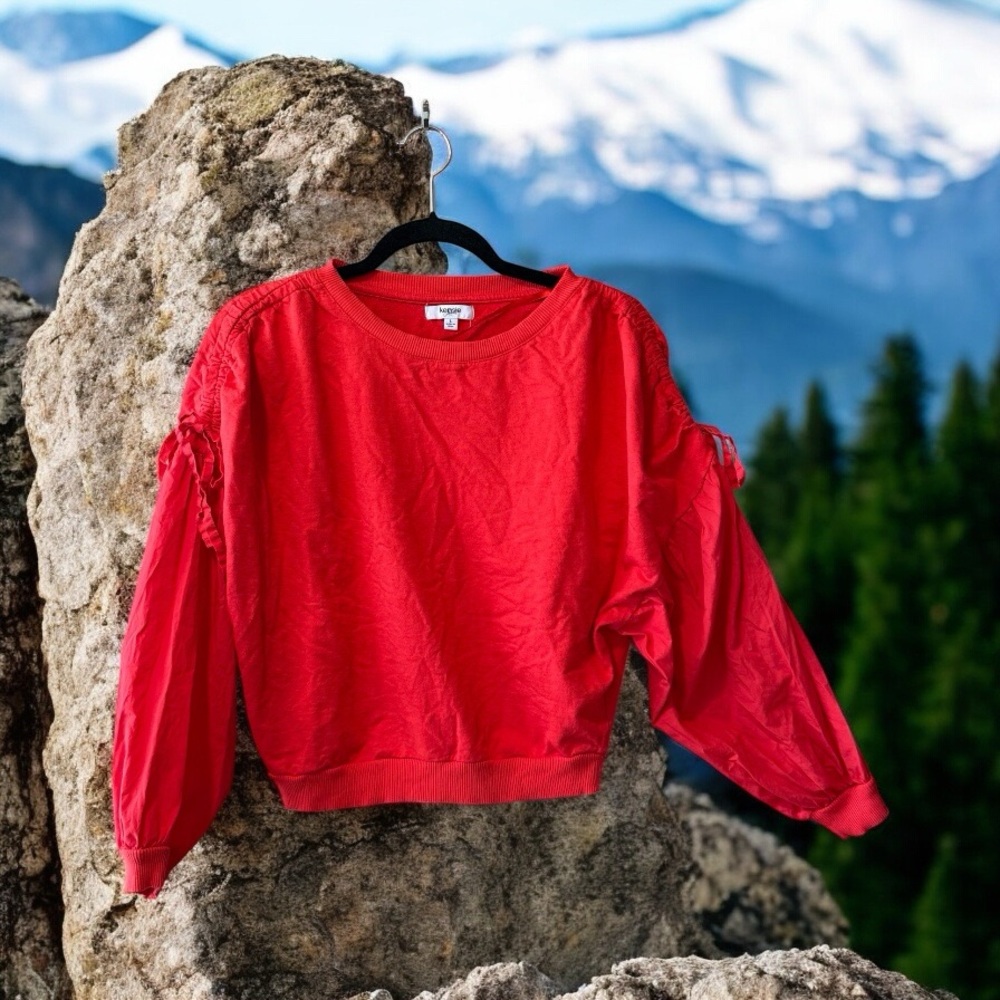 Kensie Jeans Vibrant Red Sweatshirt